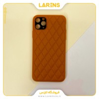 کاور Lozenge مدل Leather ایفون 11 پرو مکس - Orange